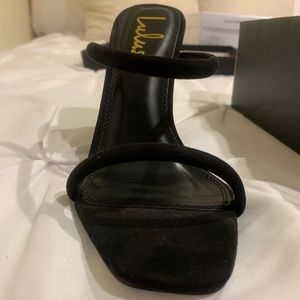 LULUS black strappy heel